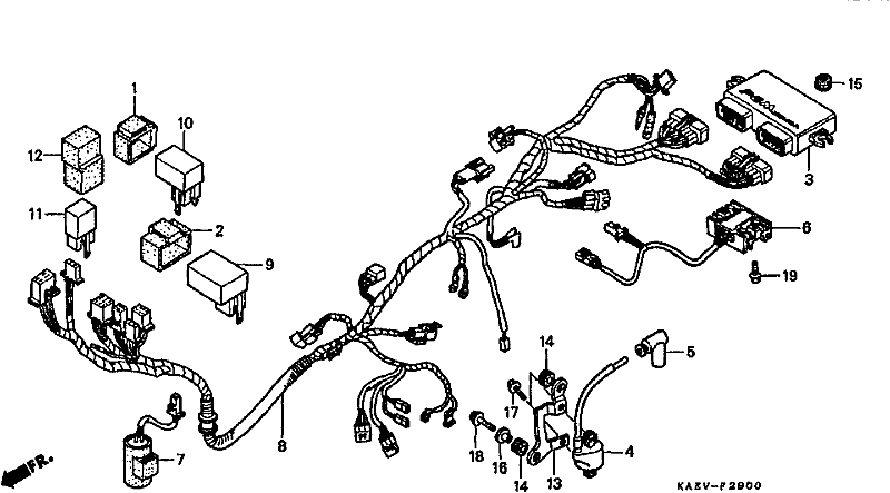 Top Two Motorcycles - CRM250AR (CRM250) 1999 - WIRING HARNESS